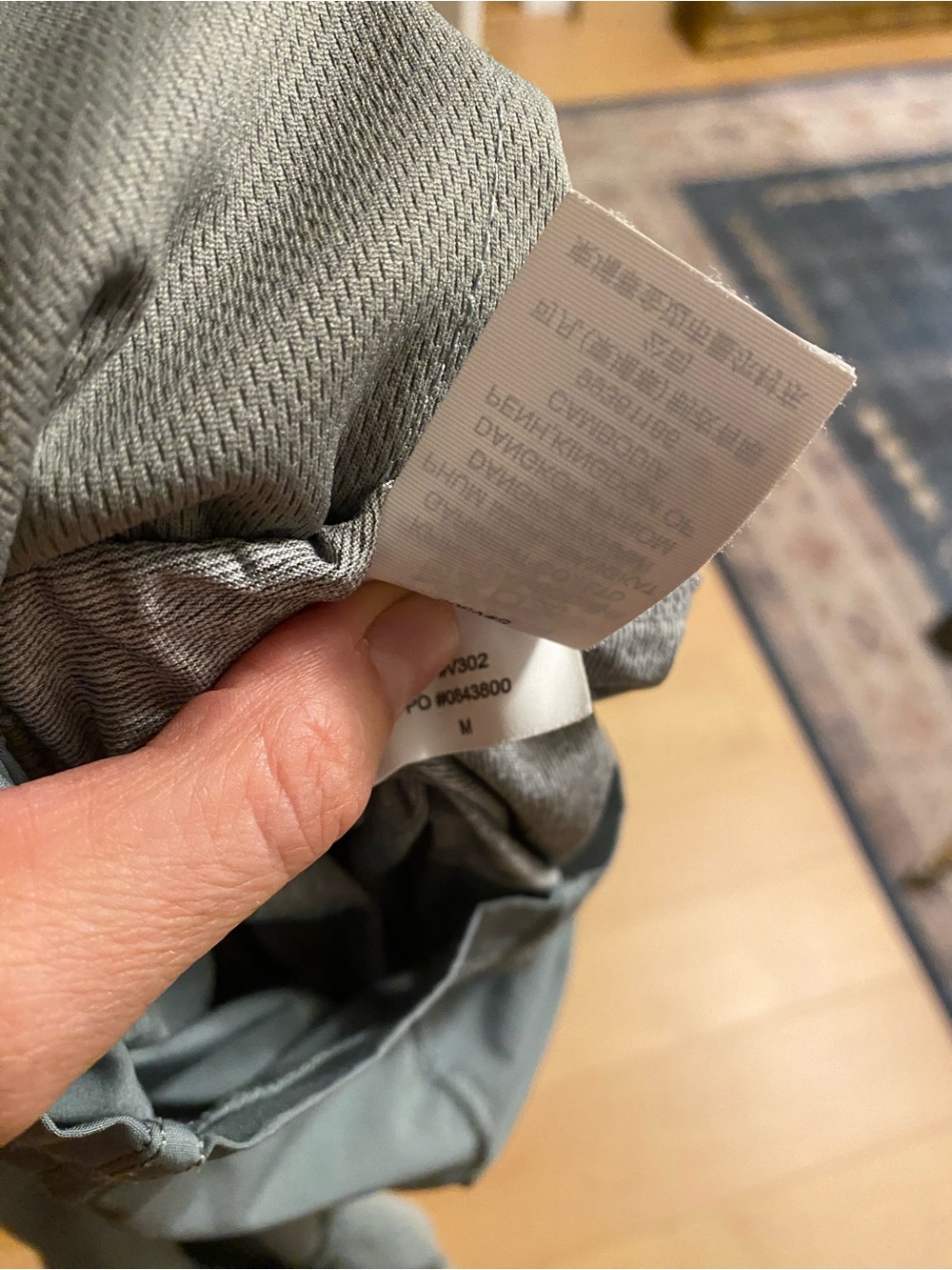 Vuori Men's Slate Blue Shorts, gray Waistband. Lined. Size medium. 7” inseam - Picture 6 of 6